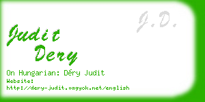 judit dery business card